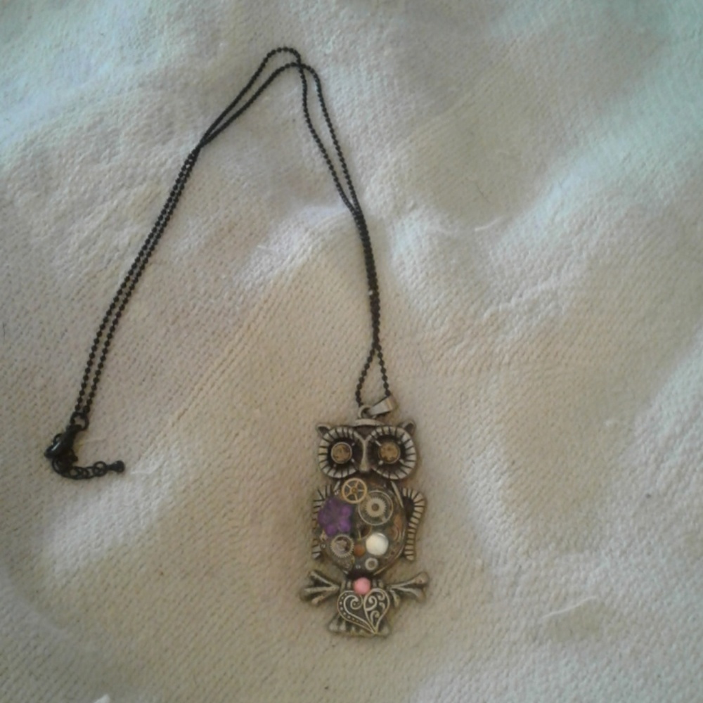 Steampunk Owl Necklace